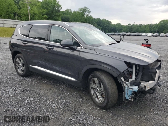 2022 Hyundai Santa Fe SEL with VIN 5NMS24AJ3NH409747, listed as a Copart auction lot 54400295 with 17,621 mi miles and Salvage Title. Bid and sale history available at DreamBid. Image 4.
