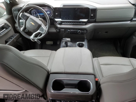 2024 Chevrolet Silverado 1500 LTZ with VIN 1GCUDGED0RZ248641, listed as a Copart auction lot 46076975 with 25,459 mi miles and Salvage Title. Bid and sale history available at DreamBid. Image 8.