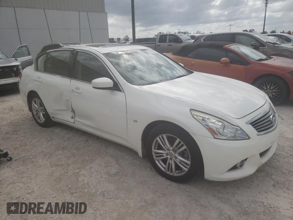 2015 Infiniti Q40 with VIN JN1CV6AP2FM501585, listed as a Copart auction lot 78748614 with 132,915 mi miles and Non Repairable. Bid and sale history available at carsss.com. Image 4.