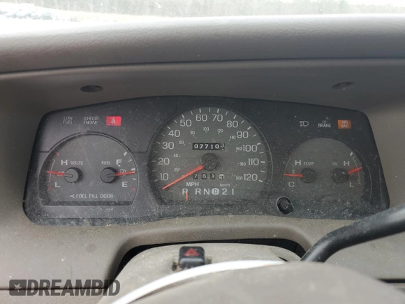 2000 Mercury Grand Marquis LS с VIN 2MEFM75W2YX617576, выставлен на аукционе Copart как лот 47615515 с пробегом 77 103 миль миль и Списание • Salvage title. История ставок и продаж доступна на DreamBid. Изображение 9.