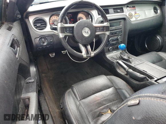 2011 Ford Mustang V6 with VIN 1ZVBP8AM5B5121663, listed as a Copart auction lot 51989235 with 186,407 mi miles and Salvage title. Bid and sale history available at DreamBid. Image 8.