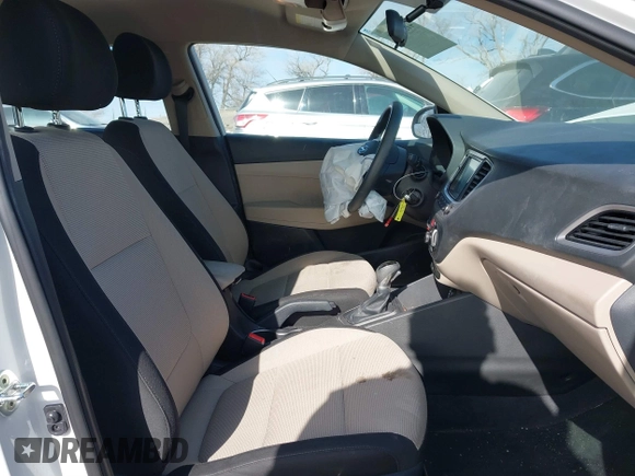 2022 Hyundai Accent SE with VIN 3KPC24A60NE190169, listed as a IAAI auction lot 41521911 with 22,089 mi miles and . Bid and sale history available at carsss.com. Image 5.