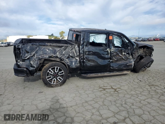 2024 GMC Sierra 1500 AT4 with VIN 3GTUUEEL0RG284440, listed as a Copart auction lot 52765005 with Not provided miles and Salvage title. Bid and sale history available at DreamBid. Image 3.