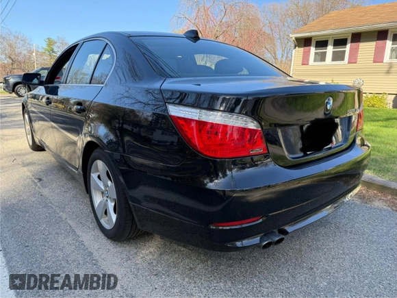 2008 BMW 5 Series 528xi with VIN WBANV135X8CZ58414, listed as a Copart auction lot 54599355 with 113,609 mi miles and Clean Title. Bid and sale history available at carsss.com. Image 3.