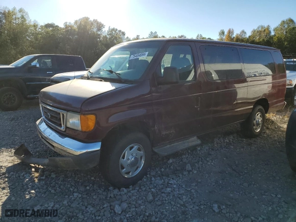 2007 Ford Econoline Wagon XL with VIN 1FBSS31L27DA87159, listed as a Copart auction lot 75404694 with 0 mi miles and Salvage Title. Bid and sale history available at carsss.com. Image 1.