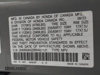 2024 Honda CR-V LX with VIN 2HKRS4H22RH427131, listed as a IAAI auction lot 41365338 with 16,280 mi miles and . Bid and sale history available at DreamBid. Image 9.
