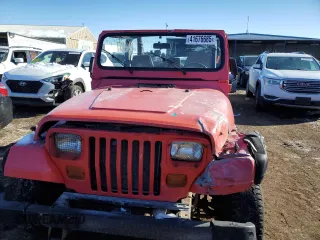 1995 Jeep Wrangler S with VIN 1J4FY19P4SP242383, listed as a Copart auction lot 41676685 with 189,527 mi miles and Salvage Title. Bid and sale history available at carsss.com. Image 5.
