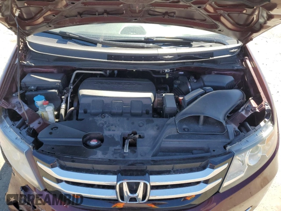 2017 Honda Odyssey EX-L with VIN 5FNRL5H66HB006354, listed as a Copart auction lot 49682455 with 250,935 mi miles and Salvage Title. Bid and sale history available at DreamBid. Image 14.