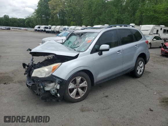 2014 Subaru Forester Premium with VIN JF2SJAEC4EH557549, listed as a Copart auction lot 55689335 with Not provided miles and Salvage title. Bid and sale history available at DreamBid. Image 1.