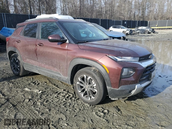 2023 Chevrolet TrailBlazer LT with VIN KL79MPSL7PB079495, listed as a Copart auction lot 43340585 with Not Provided miles and Salvage Title. Bid and sale history available at DreamBid. Image 4.