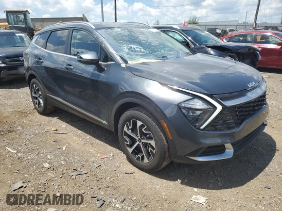 2023 Kia Sportage Hybrid EX with VIN KNDPVCAG7P7086762, listed as a Copart auction lot 57637324 with 7,563 mi miles and Salvage Title. Bid and sale history available at carsss.com. Image 4.
