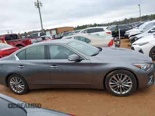 2023 Infiniti Q50 Luxe with VIN JN1EV7BP3PM511881, listed as a IAAI auction lot 41217294 with 18,620 mi miles and . Bid and sale history available at DreamBid. Image 13.