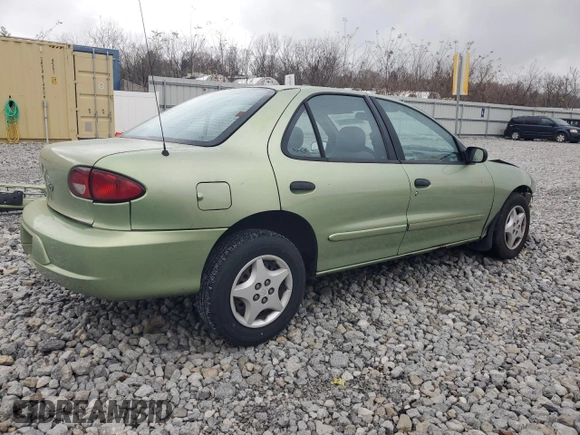 2002 Chevrolet Cavalier with VIN 1G1JC524727177110, listed as a Copart auction lot 80870344 with 109,034 mi miles and Salvage Title. Bid and sale history available at carsss.com. Image 3.