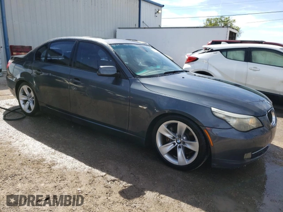 2008 BMW 5 Series 528i with VIN WBANU53578C115846, listed as a Copart auction lot 46415094 with 170,062 mi miles and Salvage Title. Bid and sale history available at carsss.com. Image 4.