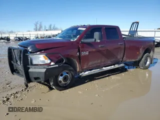 2018 Ram 3500 Tradesman z VIN 3C63RRGL5JG343334, wystawiony jako Copart lot #48175415 z przebiegiem 134 427 mil mil oraz Czysty tytuł • Clean title. Historia ofert i sprzedaży dostępna na DreamBid. Obrazek 1.