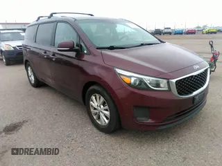 2016 Kia Sedona LX with VIN KNDMB5C18G6161281, listed as a IAAI auction lot 42134710 with 175,777 mi miles. Bid and sale history available at carsss.com. Image 1.