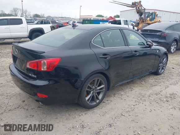 2011 Lexus IS 250 with VIN JTHBF5C24B5150019, listed as a IAAI auction lot 41878809 with 133,080 mi miles and . Bid and sale history available at DreamBid. Image 4.