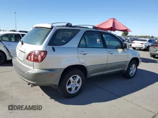 1999 Lexus RX 300 Luxury SUV with VIN JT6HF10U9X0051492, listed as a Copart auction lot 76343284 with 124,154 mi miles and Clean Title. Bid and sale history available at carsss.com. Image 3.