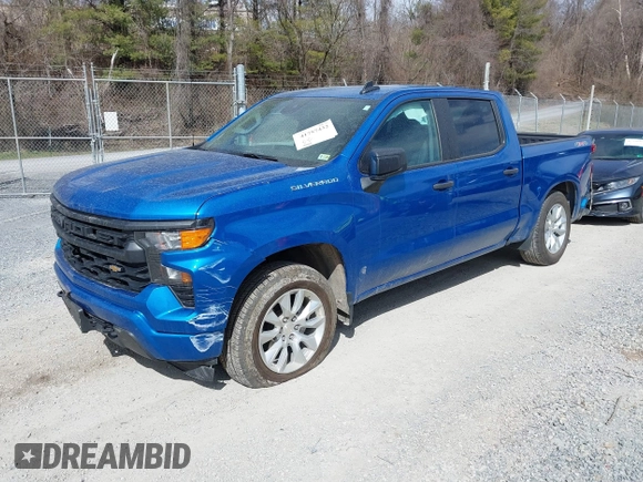 2024 Chevrolet Silverado 1500 Custom with VIN 1GCPDBEK9RZ123622, listed as a IAAI auction lot 41757432 with 10,255 mi miles and . Bid and sale history available at DreamBid. Image 2.