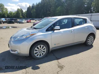 2015 Nissan LEAF S z VIN 1N4AZ0CP5FC306837, wystawiony jako Copart lot #56731445 z przebiegiem 52 624 mil mil oraz Szkody całkowita. Historia ofert i sprzedaży dostępna na DreamBid. Obrazek 1.