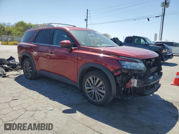 2023 Nissan Pathfinder SL z VIN 5N1DR3CD7PC234678, wystawiony jako Copart lot #52086595 z przebiegiem 50 827 mil mil oraz Tytuł czysty. Historia ofert i sprzedaży dostępna na DreamBid. Obrazek 4.