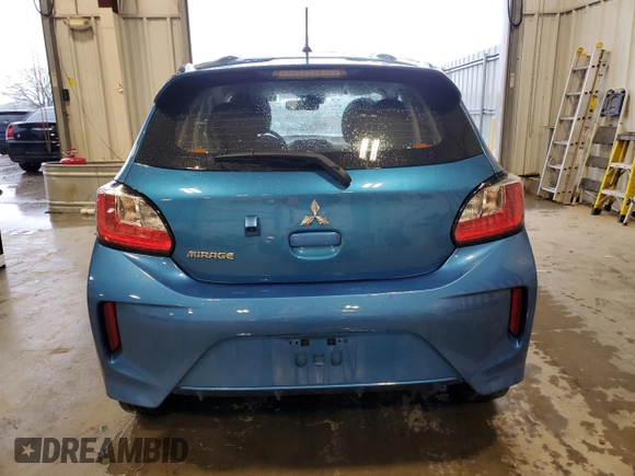 2023 Mitsubishi Mirage ES with VIN ML32AUHJ4PH001693, listed as a Copart auction lot 54313325 with 40,622 mi miles and Salvage title. Bid and sale history available at DreamBid. Image 6.