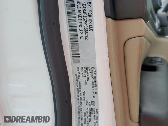 2021 Jeep Grand Cherokee Summit with VIN 1C4RJFJG2MC588782, listed as a Copart auction lot 77001134 with 0 mi miles and Non Repairable. Bid and sale history available at carsss.com. Image 13.