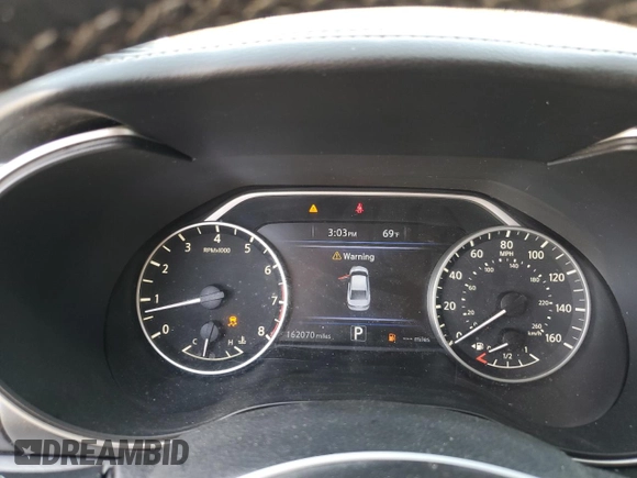 2017 Nissan Maxima S with VIN 1N4AA6AP3HC424322, listed as a Copart auction lot 46972805 with 162,070 mi miles and Salvage Title. Bid and sale history available at DreamBid. Image 9.