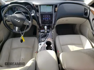 2014 Infiniti Q50 Premium with VIN JN1BV7AR8EM686761, listed as a Copart auction lot 49650385 with 157,113 mi miles and Salvage Title. Bid and sale history available at carsss.com. Image 8.