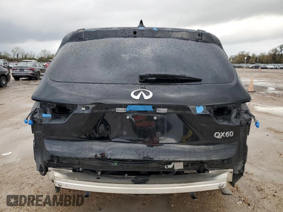 2017 Infiniti QX60 with VIN 5N1DL0MN1HC544592, listed as a Copart auction lot 85887984 with 84,244 mi miles and Salvage Title. Bid and sale history available at carsss.com. Image 6.