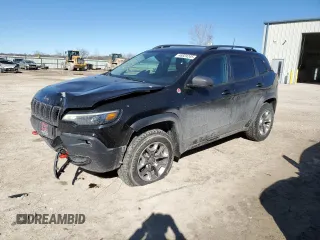 2019 Jeep Cherokee Trailhawk with VIN 1C4PJMBX8KD253401, listed as a Copart auction lot 46624245 with 79,627 mi miles and Salvage Title. Bid and sale history available at DreamBid. Image 1.