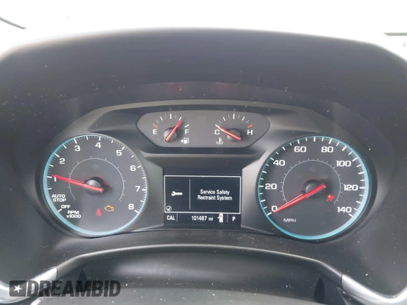 2018 Chevrolet Equinox LT with VIN 2GNAXSEV9J6337699, listed as a IAAI auction lot 41836428 with 101,487 mi miles. Bid and sale history available at carsss.com. Image 7.