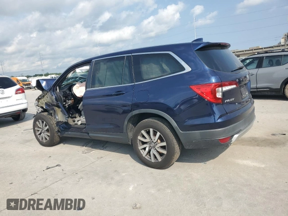 2019 Honda Pilot EX-L with VIN 5FNYF6H56KB039975, listed as a Copart auction lot 58671625 with Not provided miles and Salvage title. Bid and sale history available at DreamBid. Image 2.