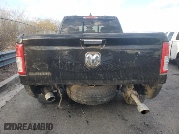 2020 Ram 1500 Big Horn with VIN 1C6RREBT3LN210589, listed as a Copart auction lot 89360805 with 54,807 mi miles and Salvage Title. Bid and sale history available at carsss.com. Image 6.