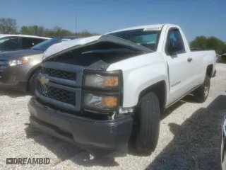 2015 Chevrolet Silverado 1500 Work Truck with VIN 1GCNCPEH5FZ427280, listed as a Copart auction lot 50066585 with 123,098 mi miles and Salvage Title. Bid and sale history available at carsss.com. Image 1.