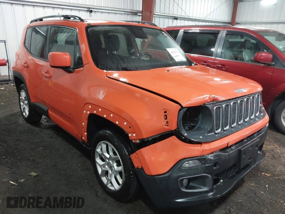 2017 Jeep Renegade Latitude with VIN ZACCJBBB0HPF13775, listed as a IAAI auction lot 41822710 with 87,804 mi miles. Bid and sale history available at carsss.com. Image 6.