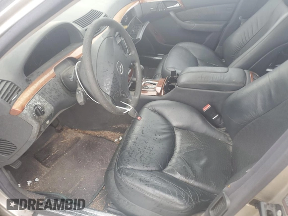 2004 Mercedes-Benz S-Class 4.3L with VIN WDBNG70JX4A398898, listed as a Copart auction lot 71103134 with 0 mi miles and Salvage Title. Bid and sale history available at carsss.com. Image 7.