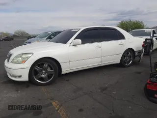 2004 Lexus LS 430 with VIN JTHBN36F240126646, listed as a Copart auction lot 53866695 with 126,363 mi miles and Salvage Title. Bid and sale history available at DreamBid. Image 1.