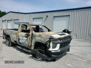 2020 Chevrolet Silverado 3500HD Work Truck with VIN 1GC3YSEY0LF252381, listed as a Copart auction lot 58845434 with 0 mi miles and Salvage Title. Bid and sale history available at carsss.com. Image 10.