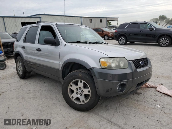 2005 Ford Escape XLT with VIN 1FMYU93165KA25072, listed as a Copart auction lot 61224855 with Not provided miles and Salvage title. Bid and sale history available at DreamBid. Image 4.