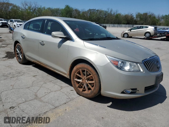 2013 Buick LaCrosse Touring with VIN 1G4GJ5G32DF290507, listed as a Copart auction lot 52973005 with 199,501 mi miles and Salvage title. Bid and sale history available at DreamBid. Image 4.