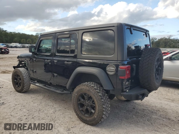 2020 Jeep Wrangler Unlimited Willys with VIN 1C4HJXDG7LW234492, listed as a Copart auction lot 85474054 with 90,897 mi miles and Non repairable. Bid and sale history available at DreamBid. Image 2.