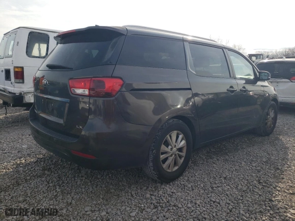 2016 Kia Sedona LX with VIN KNDMB5C1XG6085868, listed as a Copart auction lot 42879995 with 143,570 mi miles and Clean Title. Bid and sale history available at carsss.com. Image 3.