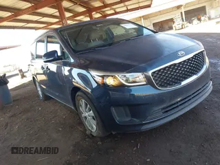 2016 Kia Sedona LX with VIN KNDMB5C18G6202573, listed as a IAAI auction lot 41841796 with 68,568 mi miles. Bid and sale history available at carsss.com. Image 6.