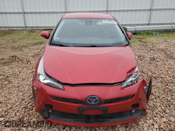 2019 Toyota Prius LE with VIN JTDL9RFU7K3005859, listed as a Copart auction lot 61030765 with 74,022 mi miles and Salvage title. Bid and sale history available at DreamBid. Image 5.