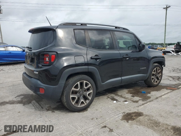 2017 Jeep Renegade Altitude with VIN ZACCJABB4HPG38515, listed as a Copart auction lot 58503415 with 104,040 mi miles and Salvage title. Bid and sale history available at DreamBid. Image 3.