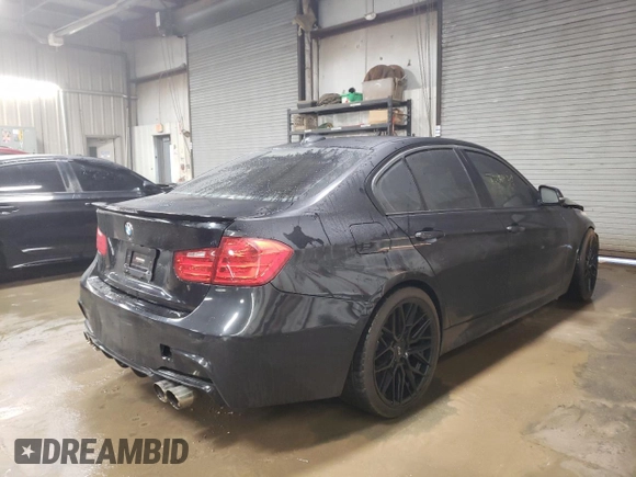 2015 BMW 3 Series 335i xDrive with VIN WBA3B9G56FNR93686, listed as a Copart auction lot 76399994 with 100,469 mi miles and Salvage Title. Bid and sale history available at carsss.com. Image 3.