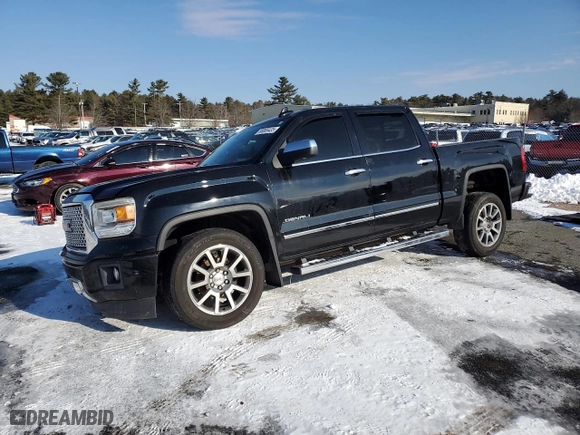 2015 GMC Sierra 1500 Denali with VIN 3GTU2WEC5FG208882, listed as a Copart auction lot 88865435 with 161,355 mi miles and Salvage Title. Bid and sale history available at carsss.com. Image 1.