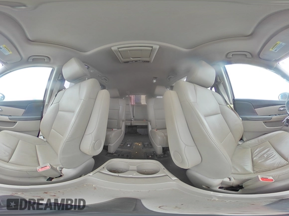 2016 Honda Odyssey EX-L with VIN 5FNRL5H65GB019868, listed as a Copart auction lot 46218155 with 150,714 mi miles and Salvage Title. Bid and sale history available at DreamBid. Image 14.