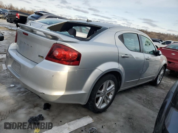 2012 Dodge Avenger SXT Plus with VIN 1C3CDZEG4CN246931, listed as a Copart auction lot 88531865 with Not Provided miles and Salvage Title. Bid and sale history available at carsss.com. Image 3.